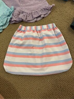TBBC Girls Pastel Stripe Elastic Waist Skirt size 7